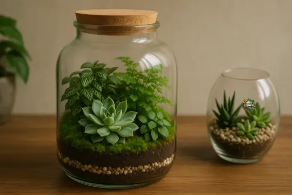 Um terrário é uma solução prática, elegante e cheia de personalidade para trazer a natureza para dentro de casa, mesmo em espaços pequenos.
