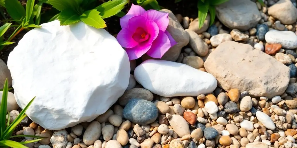 As pedras para jardim, como a pedra branca, seixo de rio e cascalho decorativo, oferecem não apenas beleza E funcionalidade.