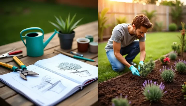 Paisagismo para iniciantes: planejamento e plantio em jardim residencial.