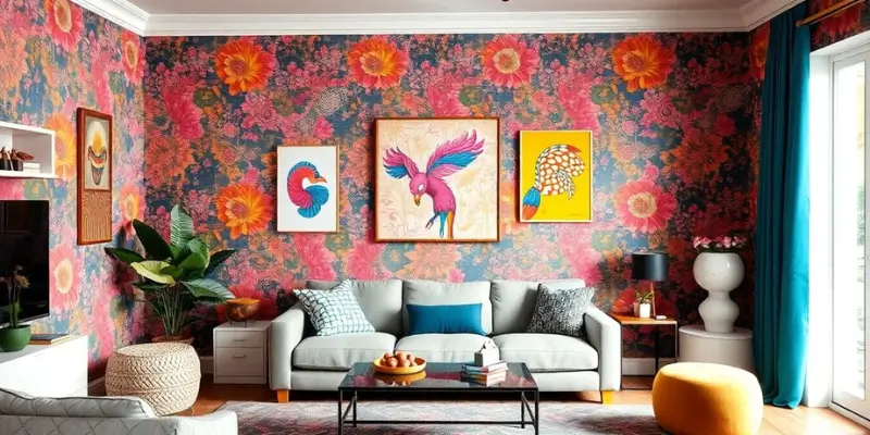 Decorar paredes vazias pode ser um desafio, mas também é uma ótima oportunidade para expressar sua personalidade e estilo. Se você está cansado de ver aquele espaço em branco, aqui estão algumas ideias criativas para transformar suas paredes em verdadeiras obras de arte. Vamos explorar várias opções que vão desde galeria de quadros até elementos interativos, tudo para deixar seu ambiente mais acolhedor e estiloso.Principais DicasCrie uma galeria de quadros com fotos e obras que você ama.
Use papel de parede com texturas ou padrões para dar vida ao ambiente.
Adicione tapeçarias como pontos focais para um toque artístico.
Espelhos podem ampliar o espaço e trazer mais luz ao ambiente.
Prateleiras flutuantes são ótimas para exibir objetos e otimizar espaço.Inspire-se com Galerias de Quadros
As galerias de quadros são uma excelente maneira de adicionar personalidade e estilo a qualquer parede vazia. Elas permitem exibir uma coleção de obras de arte, fotografias ou ilustrações de uma forma visualmente atraente. A chave para uma galeria de quadros bem-sucedida é a curadoria cuidadosa e a disposição harmoniosa dos elementos.
Crie uma Composição Harmoniosa
  Para criar uma composição harmoniosa, é importante considerar o tamanho, a cor e o estilo das obras de arte. Uma boa dica é começar com uma peça central maior e, em seguida, adicionar peças menores ao redor. O espaçamento entre os quadros também é importante; um espaçamento consistente cria uma aparência mais organizada. Uma dica é usar molduras variadas para complementar a decoração do ambiente.
Use Molduras Variadas
A variedade de molduras pode adicionar um toque interessante à sua galeria de quadros. Misturar diferentes estilos, cores e materiais pode criar um visual eclético e personalizado. No entanto, é importante garantir que as molduras complementem as obras de arte e a decoração geral do ambiente. Uma opção é usar molduras simples e neutras para obras de arte mais chamativas e molduras mais elaboradas para obras de arte mais discretas.
Experimente Diferentes Temas
Uma galeria de quadros não precisa se limitar a um único tema. Experimentar diferentes temas pode adicionar profundidade e interesse à sua decoração. Por exemplo, você pode combinar fotografias de viagens com ilustrações botânicas ou obras de arte abstratas com retratos. O importante é que os temas se complementem e criem uma narrativa visual coerente. A escolha de temas pessoais pode tornar o espaço ainda mais significativo.Criar uma galeria de quadros é uma forma de expressar sua individualidade e seus gostos pessoais. Não tenha medo de experimentar e de quebrar as regras. O mais importante é que a galeria reflita sua personalidade e crie um ambiente que você ame. 
Para ajudar na organização, considere:Planejar a disposição no chão antes de pendurar os quadros.
Usar um nível para garantir que os quadros estejam retos.
Deixar um espaço uniforme entre os quadros.Explore o Uso de Papel de Parede
O papel de parede é uma excelente opção para quem busca ideias para enfeitar paredes de forma prática e com grande impacto visual. Ele oferece uma variedade enorme de estilos, desde os mais clássicos até os mais modernos, permitindo transformar completamente um ambiente sem a necessidade de grandes reformas. A aplicação é relativamente simples, e o resultado pode ser surpreendente, adicionando cor, textura e personalidade a qualquer espaço.
Escolha Texturas e Padrões
A variedade de texturas e padrões disponíveis no mercado é impressionante. É possível encontrar papéis que imitam madeira, pedra, tecido e até mesmo materiais como couro. A escolha deve levar em consideração o estilo do ambiente e o efeito desejado. Para ambientes menores, padrões menores e cores claras podem ajudar a ampliar o espaço. Já em ambientes maiores, é possível ousar com padrões maiores e cores mais vibrantes.
Aposte em Papéis Personalizados
Para quem busca algo realmente único, os papéis de parede personalizados são uma ótima opção. É possível criar um design exclusivo, com fotos, ilustrações ou estampas que reflitam a personalidade do morador. Essa é uma forma de decoração de paredes criativas e original, que garante um ambiente com a identidade de quem o habita. Existem diversas empresas que oferecem esse serviço, com diferentes opções de materiais e acabamentos.
Combine com a Decoração Existente
É fundamental que o papel de parede escolhido harmonize com o restante da decoração do ambiente. As cores, os móveis e os acessórios devem conversar entre si, criando um espaço equilibrado e agradável. Uma dica é escolher um papel de parede que complemente a paleta de cores já existente no ambiente, ou que adicione um ponto de contraste interessante. A iluminação também é um fator importante a ser considerado, pois pode influenciar na percepção das cores e texturas do papel de parede.O papel de parede é uma solução versátil e acessível para quem deseja renovar a decoração de um ambiente de forma rápida e prática. Com a grande variedade de opções disponíveis, é possível encontrar o modelo ideal para cada estilo e necessidade, transformando paredes sem graça em verdadeiras obras de arte. Além disso, a aplicação é relativamente simples, o que permite que qualquer pessoa possa realizar a transformação sem a necessidade de contratar um profissional.Adicione Estilo com Tapeçarias
As tapeçarias são uma forma fantástica de adicionar um toque de arte e cultura a qualquer espaço. Elas trazem textura, cor e um visual acolhedor, especialmente em decorações com estilo boho ou rústico. Uma tapeçaria bem escolhida pode transformar completamente uma parede vazia, tornando-a o ponto focal do ambiente. É uma maneira simples, mas eficaz, de expressar a sua personalidade e adicionar um elemento único à sua casa.
Escolha Cores e Estilos que Conversem
Ao escolher uma tapeçaria, é importante considerar as cores e os estilos que já existem no ambiente. A tapeçaria deve complementar a paleta de cores e o estilo geral da decoração. Se o ambiente for mais moderno, uma tapeçaria com padrões geométricos e cores neutras pode ser uma boa opção. Para um ambiente mais rústico, tapeçarias com cores quentes e texturas naturais podem ser mais adequadas. A ideia é criar uma harmonia visual que deixe o espaço mais agradável e convidativo. Uma tapeçaria de parede pode ser o toque que faltava para dar vida ao seu espaço.
Use como Ponto Focal
Uma tapeçaria pode ser usada como o principal ponto de destaque em uma parede. Em vez de espalhar vários objetos decorativos menores, uma única tapeçaria grande pode atrair a atenção e criar um impacto visual significativo. Para isso, é importante escolher uma tapeçaria com um design interessante e cores vibrantes. A tapeçaria pode ser colocada acima de um sofá, cama ou em uma parede vazia em um corredor. O importante é que ela se destaque e adicione personalidade ao ambiente.
Misture Diferentes Texturas
As tapeçarias são ótimas para adicionar textura a um ambiente. Ao combinar diferentes texturas, é possível criar um espaço mais interessante e convidativo. Por exemplo, uma tapeçaria de lã pode ser combinada com almofadas de linho e móveis de madeira. A mistura de texturas adiciona profundidade e dimensão ao ambiente, tornando-o mais aconchegante e agradável. Além disso, a textura da tapeçaria pode contrastar com a textura lisa da parede, criando um efeito visual interessante.As tapeçarias são uma excelente forma de adicionar personalidade e estilo a qualquer ambiente. Elas podem ser usadas para criar um ponto focal, adicionar textura e cor, e complementar a decoração existente. Ao escolher uma tapeçaria, é importante considerar as cores, os estilos e as texturas que já existem no ambiente, para criar uma harmonia visual que deixe o espaço mais agradável e convidativo.Inove com Revestimentos 3D
Os revestimentos 3D são uma forma moderna e interessante de adicionar textura e dimensão às paredes. Eles podem transformar completamente um ambiente, criando um visual único e sofisticado. Ao contrário de uma simples pintura ou papel de parede, os revestimentos 3D oferecem um apelo tátil e visual que chama a atenção.
Crie Profundidade e Interesse
Revestimentos 3D são ótimos para adicionar profundidade e interesse visual a qualquer espaço. Eles criam sombras e texturas que mudam conforme a luz incide sobre eles, tornando a parede um ponto focal dinâmico. Uma parede com revestimento 3D pode transformar um corredor sem graça em uma galeria de arte moderna. A escolha do padrão e da cor pode influenciar a percepção do tamanho do ambiente, fazendo com que pareça maior ou mais aconchegante.
Experimente Materiais Diferentes
A variedade de materiais disponíveis para revestimentos 3D é enorme. Desde gesso e cimento até madeira e metal, há opções para todos os gostos e estilos. Cada material oferece uma textura e um acabamento diferente, permitindo criar efeitos únicos. Por exemplo, revestimentos de madeira trazem um toque natural e acolhedor, enquanto os de metal conferem um ar industrial e moderno. A escolha do material também deve considerar a durabilidade e a facilidade de manutenção.
Aplique em Paredes de Destaque
Revestimentos 3D funcionam melhor quando aplicados em paredes de destaque. Escolher uma parede que seja naturalmente o foco do ambiente, como a parede atrás do sofá na sala de estar ou a cabeceira na suíte, pode maximizar o impacto visual. Evite sobrecarregar o ambiente aplicando revestimentos 3D em todas as paredes, pois isso pode tornar o espaço visualmente confuso. Uma única parede bem escolhida pode fazer toda a diferença. Para planejar a decoração de parede perfeita, pode-se usar um planejador de piso 3D.Revestimentos 3D são uma excelente maneira de adicionar personalidade e estilo a qualquer ambiente. Eles oferecem uma alternativa moderna e sofisticada aos revestimentos tradicionais, permitindo criar espaços únicos e memoráveis. A chave é escolher o material e o padrão que melhor se adequem ao seu estilo e às características do ambiente.Ilumine com Arandelas e Fitas de LED
As arandelas e fitas de LED são ótimas opções para quem busca adicionar um toque de luz e modernidade aos ambientes. Elas oferecem uma iluminação suave e podem ser usadas de diversas formas para criar efeitos visuais interessantes. A escolha certa pode transformar completamente a atmosfera de um espaço, tornando-o mais acolhedor e convidativo.
Crie Ambientes Aconchegantes
A iluminação é um fator crucial para criar um ambiente aconchegante. Arandelas, por exemplo, proporcionam uma luz indireta que suaviza o espaço, ideal para salas de estar e quartos. Já as fitas de LED, quando instaladas em sancas ou atrás de móveis, criam um efeito de luz difusa que aumenta a sensação de conforto. A combinação de diferentes temperaturas de cor também pode influenciar no aconchego do ambiente, com tons mais quentes sendo ideais para relaxar.
Use em Diferentes Ambientes
Arandelas e fitas de LED são versáteis e podem ser usadas em diversos ambientes da casa. Na sala de estar, arandelas podem complementar a iluminação principal, enquanto fitas de LED podem destacar nichos ou prateleiras. No quarto, elas podem ser usadas como luz de cabeceira ou para criar um ambiente relaxante. Na cozinha, fitas de LED sob os armários iluminam a bancada de trabalho. Até mesmo no banheiro, arandelas e fitas de LED podem criar um ambiente mais agradável e funcional. Para quem busca estilosas wall sconces, há uma variedade de modelos disponíveis.
Combine com Outros Elementos Decorativos
A iluminação não precisa ser um elemento isolado na decoração. Arandelas e fitas de LED podem ser combinadas com outros elementos para criar um visual harmonioso e personalizado. Por exemplo, uma arandela com design moderno pode complementar um quadro ou espelho na parede. Fitas de LED podem ser usadas para destacar plantas ou objetos decorativos em prateleiras. A chave é equilibrar a iluminação com os demais elementos, criando um ambiente visualmente agradável e funcional.A iluminação é uma ferramenta poderosa na decoração. Ao combinar arandelas e fitas de LED com outros elementos, é possível criar ambientes únicos e personalizados, que refletem o estilo e a personalidade de cada um.Organize com Prateleiras Flutuantes
As prateleiras flutuantes são uma excelente maneira de adicionar funcionalidade e estilo a qualquer espaço. Elas oferecem uma solução de armazenamento elegante sem a necessidade de suportes visíveis, criando um visual limpo e moderno. Além de serem práticas, as prateleiras flutuantes podem ser usadas para exibir objetos decorativos, livros, plantas e muito mais, transformando uma parede vazia em um ponto focal interessante.
Exiba Objetos Decorativos
As prateleiras flutuantes são perfeitas para exibir seus objetos favoritos. Elas permitem que você crie uma galeria pessoal de itens que refletem sua personalidade e estilo. Desde pequenas esculturas e vasos até fotografias emolduradas e lembranças de viagens, as prateleiras oferecem um espaço dedicado para mostrar o que é importante para você. Ao organizar os objetos de forma cuidadosa, é possível criar uma composição visualmente atraente que complementa a decoração do ambiente. As prateleiras são aliadas valiosas na decoração, permitindo otimizar espaços não utilizados.
Crie Composições Visuais
A disposição dos objetos nas prateleiras é fundamental para criar uma composição visual harmoniosa. Experimente diferentes arranjos, combinando objetos de diferentes tamanhos, formas e cores. Uma dica é agrupar os itens por tema ou cor para criar um visual coeso e organizado. Além disso, considere o espaço entre os objetos e a altura das prateleiras para garantir um equilíbrio visual.Varie as alturas dos objetos para criar dinamismo.
Use livros como base para outros objetos menores.
Adicione plantas para um toque de frescor e cor.Prateleiras bem posicionadas ajudam a criar uma composição visual equilibrada, trazendo funcionalidade e estilo ao ambiente. A escolha do material e cor das prateleiras também é importante para harmonizar com o restante da decoração.Aproveite o Espaço Vertical
As prateleiras flutuantes são uma ótima maneira de aproveitar o espaço vertical, especialmente em ambientes pequenos. Ao instalar prateleiras em diferentes alturas, é possível criar uma sensação de amplitude e organização. Além disso, o espaço vertical pode ser utilizado para armazenar itens que não cabem em outros lugares, como livros, caixas e cestos. Ao otimizar o espaço vertical, você libera espaço no chão e cria um ambiente mais funcional e agradável. Uma parede de destaque de madeira traz aconchego e elegância para a decoração.Tipo de Objeto
Sugestão de Prateleira
BenefícioLivros
Prateleiras mais profundas
Armazenamento eficiente, fácil acessoPlantas
Prateleiras com espaço
Decoração natural, purificação do arObjetos pequenos
Prateleiras estreitas
Exibição organizada, destaque visualUtilize Espelhos para Ampliar Espaços
Espelhos são mais do que apenas superfícies refletoras; eles são ferramentas poderosas na decoração de interiores. A capacidade de um espelho de manipular a percepção do espaço e da luz o torna um aliado valioso, especialmente em ambientes menores ou com pouca iluminação natural. Ao contrário do que muitos pensam, não se trata apenas de pendurar um espelho na parede, mas sim de entender como posicioná-lo estrategicamente para maximizar seus benefícios.
Crie Efeitos de Luz
Espelhos podem transformar a luminosidade de um ambiente. Ao refletir a luz natural ou artificial, eles ajudam a iluminar cantos escuros e a criar uma sensação de amplitude. Para otimizar esse efeito, posicione o espelho de forma que ele reflita a luz de uma janela ou de uma luminária. Evite colocá-lo em áreas onde ele possa refletir imagens indesejadas, como uma parede vazia ou um objeto pouco atraente. A ideia é que o espelho capture e amplie a luz, tornando o espaço mais convidativo e arejado.
Experimente Formatos e Tamanhos
A escolha do formato e tamanho do espelho pode influenciar significativamente o impacto visual no ambiente. Um espelho grande, que ocupa quase toda a parede, pode criar a ilusão de um espaço muito maior. Já espelhos menores, dispostos em conjunto, podem adicionar um toque decorativo interessante. Considere o estilo do ambiente ao escolher o formato do espelho. Espelhos redondos ou ovais podem suavizar linhas retas, enquanto espelhos retangulares ou quadrados podem reforçar a sensação de ordem e simetria. A experimentação é fundamental para encontrar a combinação perfeita.
Use como Peças Decorativas
Além de suas funções práticas, os espelhos podem ser verdadeiras peças de arte. Molduras elaboradas, designs incomuns e acabamentos diferenciados podem transformar um simples espelho em um ponto focal no ambiente. Considere usar espelhos com molduras que complementem a paleta de cores e o estilo da decoração existente. Espelhos antigos, com molduras ornamentadas, podem adicionar um toque de elegância e sofisticação, enquanto espelhos modernos, com linhas minimalistas, podem criar um visual mais clean e contemporâneo. A chave é escolher um espelho que reflita não apenas a luz, mas também a personalidade do espaço e de seus habitantes.A utilização de espelhos é uma das dicas de decoração para espaços sem vida mais eficazes. Eles não apenas ampliam visualmente o ambiente, mas também adicionam um toque de elegância e sofisticação. Ao escolher o espelho certo e posicioná-lo estrategicamente, é possível transformar completamente a atmosfera de um espaço, tornando-o mais acolhedor e convidativo, 
Para resumir, aqui estão algumas dicas:Posicione espelhos em frente a janelas para maximizar a luz natural.
Use espelhos grandes para criar a ilusão de mais espaço.
Escolha molduras que complementem o estilo da decoração.Incorpore Elementos Interativos
Paredes não precisam ser apenas superfícies estáticas. É possível transformá-las em espaços dinâmicos e envolventes, que estimulem a criatividade e a interação. A ideia é ir além da decoração tradicional, adicionando elementos que convidem ao toque, à escrita ou à mudança constante. Isso pode ser feito de diversas maneiras, desde a utilização de tintas especiais até a instalação de objetos que permitam a personalização do ambiente.
Crie uma Parede de Lousa
A parede de lousa é uma opção divertida e funcional para qualquer ambiente. Ela permite que você e outras pessoas expressem a criatividade, anotem recados importantes ou simplesmente rabisquem. Pode-se usar tinta de lousa em uma parede inteira ou em apenas uma parte dela, criando um espaço dedicado à expressão artística. É uma ótima opção para cozinhas, quartos de crianças ou até mesmo escritórios, onde a troca de ideias é constante. Imagine ter um espaço onde as listas de compras, os desenhos e as mensagens se misturam em uma explosão de cores e formas. Além disso, é uma solução prática para quem gosta de renovar a decoração com frequência, já que os desenhos podem ser apagados e refeitos quantas vezes for necessário.
Use Letras ou Palavras em 3D
Letras e palavras em 3D são uma forma original de personalizar a decoração. Elas podem ser feitas de diversos materiais, como madeira, metal ou acrílico, e fixadas na parede para criar um efeito visual interessante. Escolha palavras que tenham significado para você ou frases inspiradoras que transmitam a sua personalidade. Elas podem ser usadas para decorar salas de estar, quartos ou até mesmo escritórios, adicionando um toque de originalidade e estilo. A escolha da fonte e do tamanho das letras é fundamental para garantir que a composição fique harmoniosa e equilibrada.
Experimente Murais Personalizados
Murais personalizados são uma forma de transformar uma parede em uma obra de arte única e exclusiva. Você pode contratar um artista para criar um mural que reflita a sua personalidade e os seus gostos, ou até mesmo se aventurar e criar o seu próprio mural. As opções são infinitas: desde paisagens e retratos até padrões geométricos e abstratos. Um mural personalizado pode ser o ponto focal de um ambiente, atraindo todos os olhares e transmitindo a sua identidade. Para quem busca inspiração, o blog de design pode ser um bom começo.Incorporar elementos interativos nas paredes é uma forma de tornar o ambiente mais dinâmico e pessoal. Ao invés de apenas contemplar a decoração, as pessoas são convidadas a interagir com ela, criando uma experiência mais rica e envolvente. Essa abordagem permite que a decoração se adapte às necessidades e aos gostos de cada um, tornando o espaço mais acolhedor e funcional.Considerações Finais
Decorar paredes vazias pode ser uma tarefa divertida e cheia de possibilidades. Com as ideias que discutimos, você pode transformar qualquer espaço sem graça em um ambiente cheio de personalidade. Seja utilizando quadros, prateleiras, ou até mesmo papel de parede, o importante é que a decoração reflita seu estilo e suas preferências. Não tenha medo de experimentar e misturar diferentes elementos. O resultado pode ser surpreendente e, acima de tudo, único. Agora é hora de colocar a mão na massa e dar vida às suas paredes!
Perguntas Frequentes
Como posso decorar uma parede sem pintar?
Você pode usar papel de parede, adesivos decorativos ou adicionar prateleiras e quadros para dar vida à parede.
O que fazer em uma parede grande e vazia?
Em uma parede grande, você pode criar uma galeria de quadros, usar prateleiras flutuantes ou até mesmo fazer uma parede verde com plantas.
Como escolher o papel de parede ideal?
Escolha papéis que tenham cores e padrões que combinem com a decoração do ambiente para garantir harmonia.
Qual é a função das tapeçarias na decoração?
As tapeçarias adicionam textura e cor, além de serem um ponto focal interessante em qualquer espaço.
Como usar espelhos para decorar?
Espelhos ajudam a ampliar o espaço e podem ser usados em diferentes formatos e tamanhos para criar um efeito visual único.
O que são revestimentos 3D e como utilizá-los?Revestimentos 3D são materiais que criam texturas na parede, trazendo profundidade e interesse visual. Eles são ótimos para paredes de destaque.  Guia Completo recém lançado aqui!