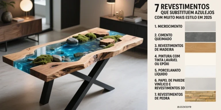 Descubra os 7 melhores revestimentos cerâmico para substituir azulejos em 2025. Conheça opções modernas, duráveis e fáceis de manter para transformar seu lar com estilo.
