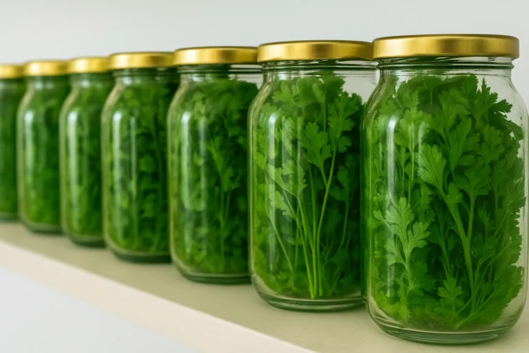 Aprenda hoje como conservar coentro por 1 Ano sem estragar. Você com este método simples vai cozinhar melhor e economizar tempo e dinheiro.