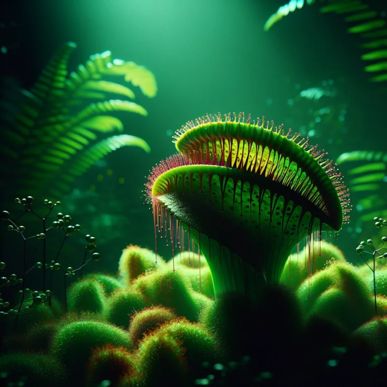 “O incrível mundo de uma Planta Carnívora em ação devorando um sapo inteiro