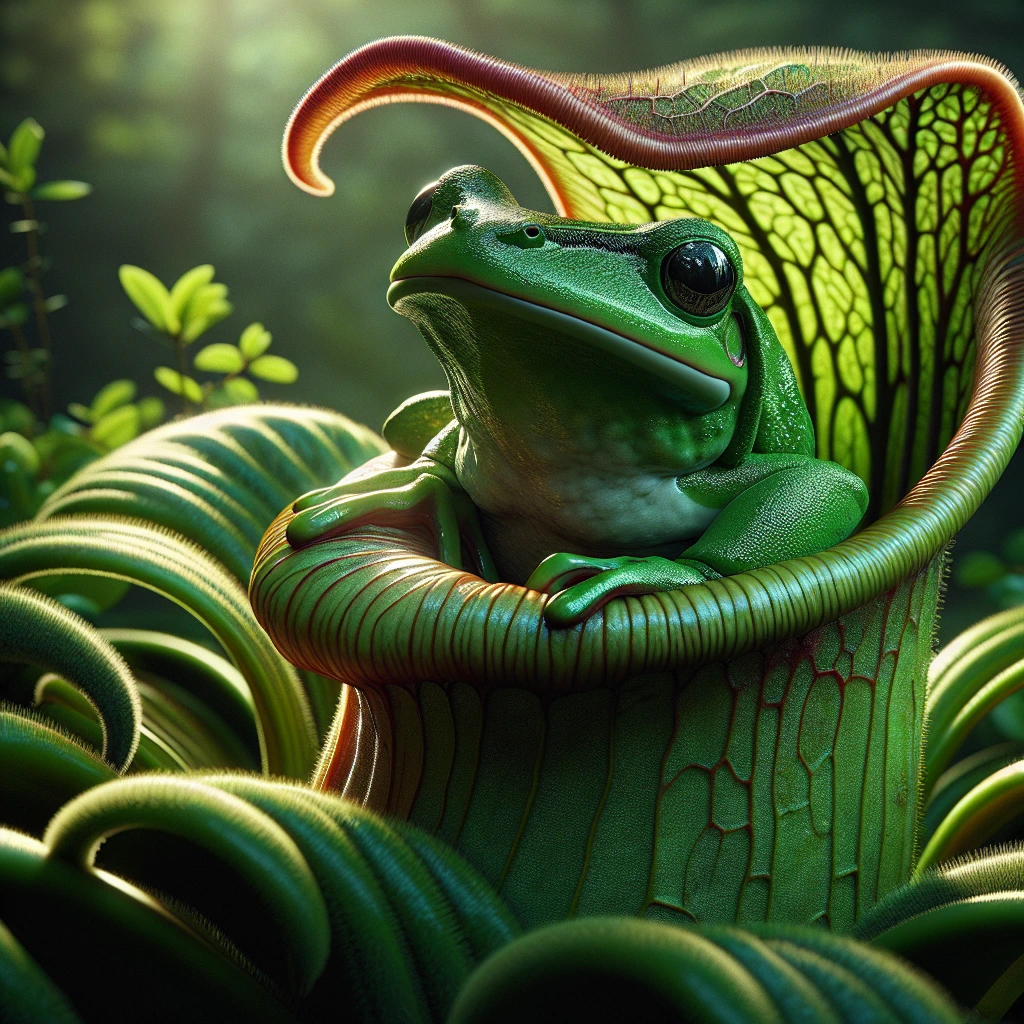 “Em casos raros,  a planta carnívora consegue capturar animais maiores, como sapos”