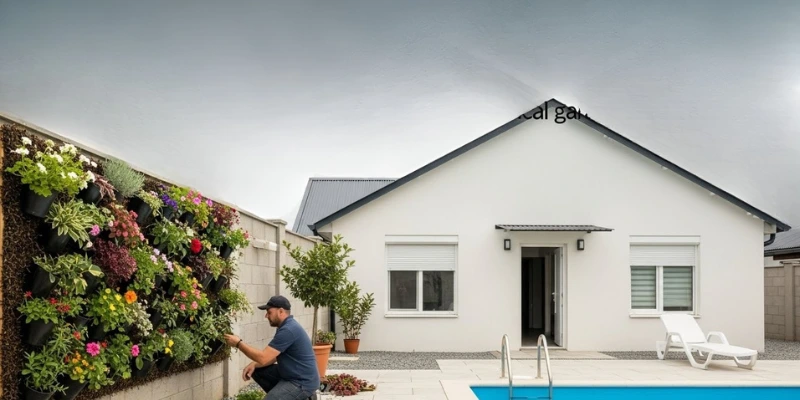 Como montar um jardim vertical pequeno na varanda com sistema de rega por gotejamento, passo a passo, fácil e econômico. Faça você mesmo!