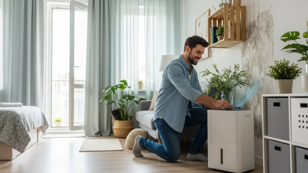 Veja: Como evitar mofo em parede de apartamentos antigos sem reformas usando desumidificadores portáteis e ventilação natural sem esforço.