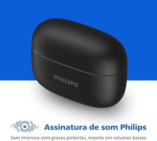         PHILIPS, Fone de Ouvido Sem Fio TWS, TAT1109BK/00, Bluetooth, Com Microfone, Até 24 horas de bateria, Preto       
