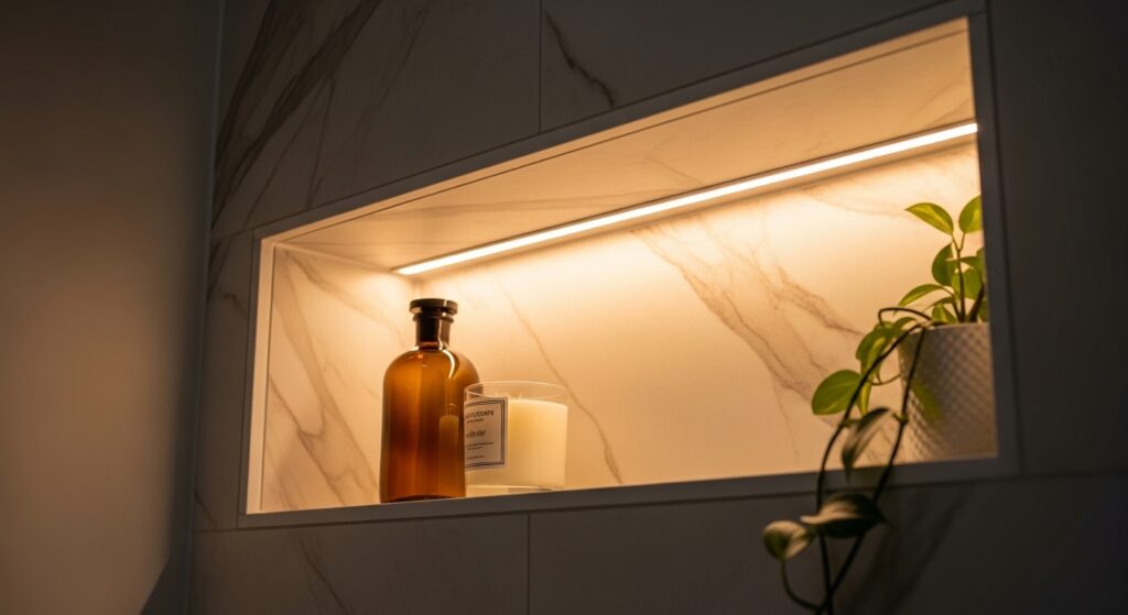 Nicho de Banheiro: 30 Ideias Lindas e Passo a Passo Completo 1 "Nicho de banheiro: guia completo com 30 ideias, tipos, materiais, medidas certas e passo a passo. Aprenda agora a fazer o nicho perfeito!"