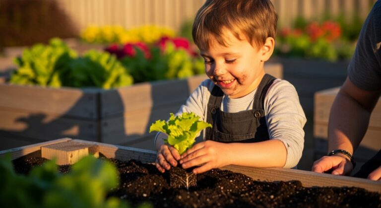 "Descubra como criar uma horta para crianças: atividades divertidas, plantas ideais, dicas de segurança e brincadeiras para colher em família."