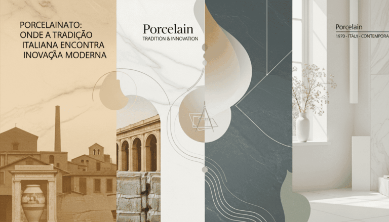 Descubra tudo sobre porcelanato: origem italiana, tipos mais buscados, vantagens e como escolher o ideal para cada ambiente. Guia completo!