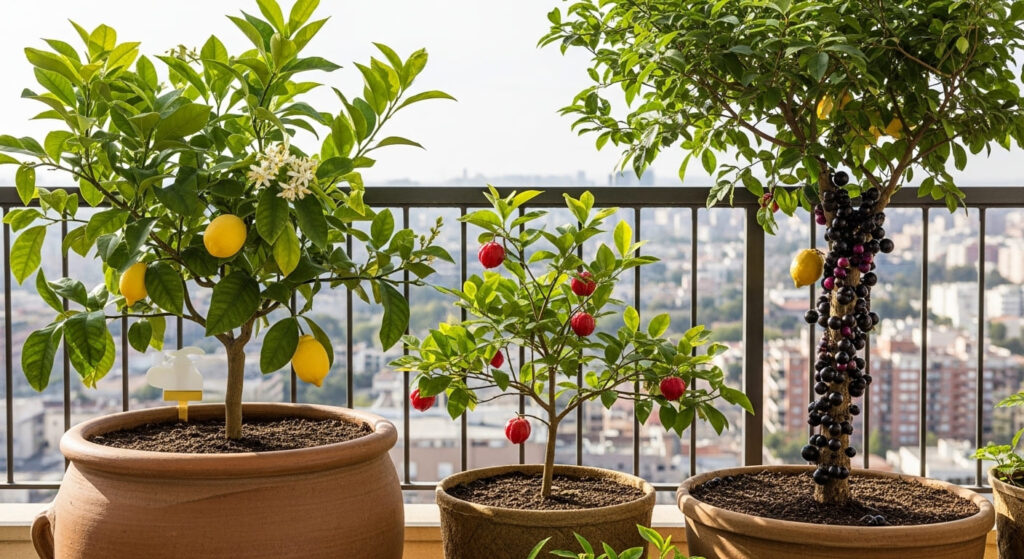 Aprenda como cultivar frutíferas em vasos e tenha um pomar na varanda. Guia completo com 10 espécies, vasos ideais. Comece hoje!