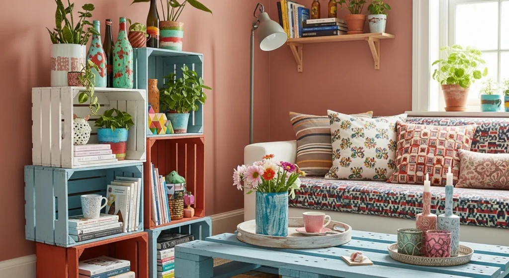 "Decoração barata é possível! Veja 15 ideias práticas para transformar sua casa gastando pouco. Aprenda a pintar e criar com as próprias mãos."