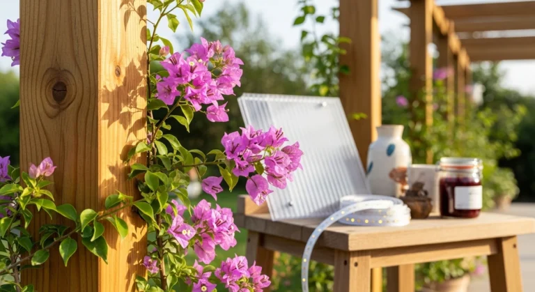 "Do quintal ao refúgio: guia definitivo para criar os pergolados dos seus sonhos. Descubra materiais, trepadeiras, coberturas baratas..."