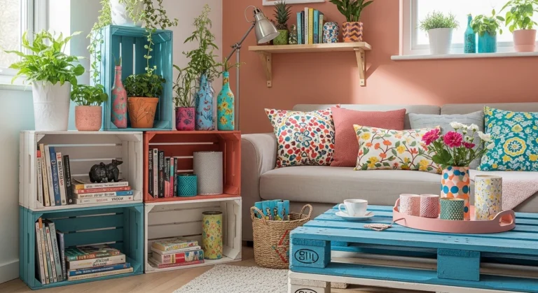 "Decoração barata é possível! Veja 15 ideias práticas para transformar sua casa gastando pouco. Aprenda a pintar e criar com as próprias mãos."