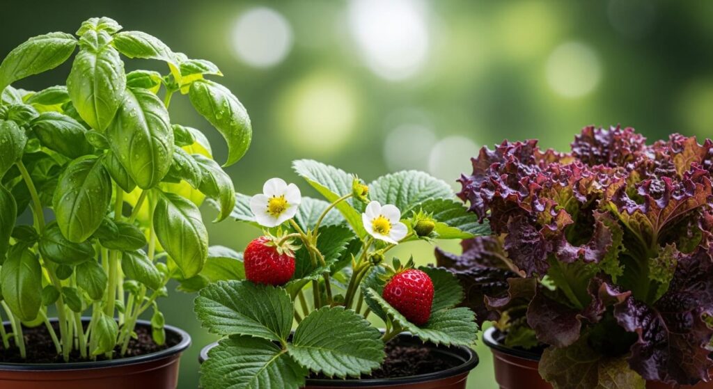"Aprenda a criar um jardim comestível na varanda: plantas ideais, vasos, cuidados e passo a passo. Cultive alimentos frescos em apartamento!"