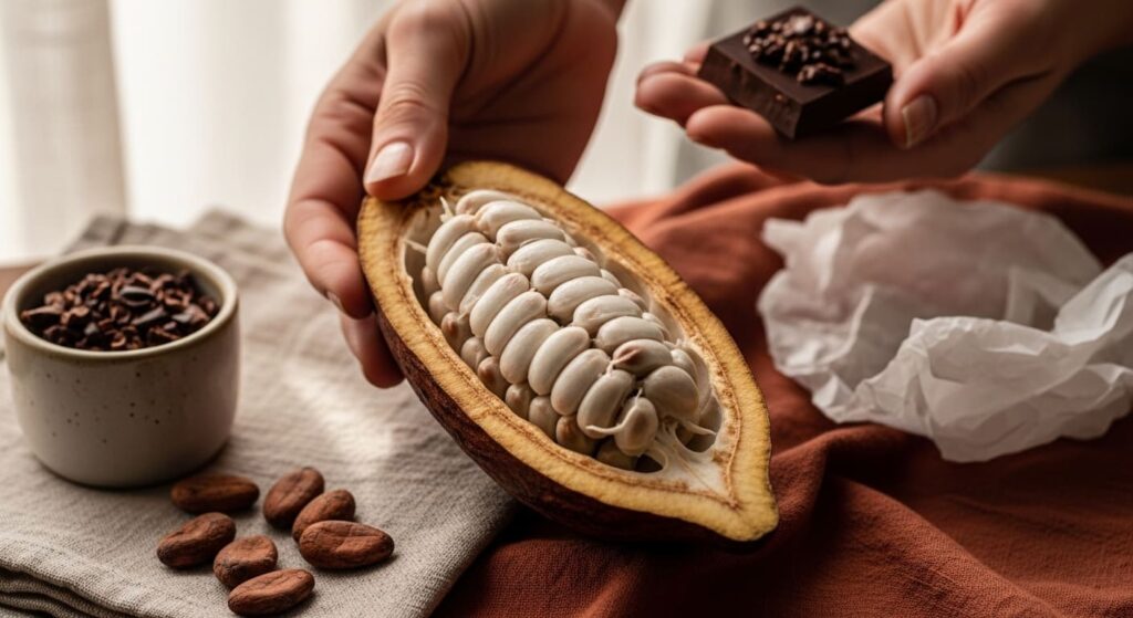 "Plante cacau em vaso e colha seu próprio chocolate! Guia completo: escolha do vaso, solo ideal, rega, adubação e os segredos para frutificar."