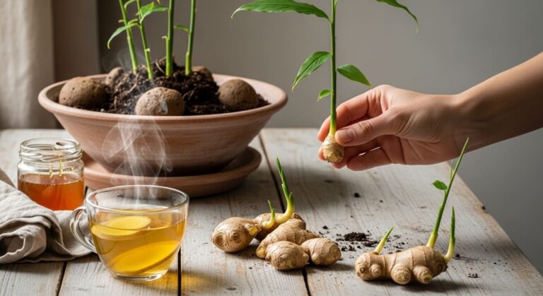 "Gengibre: do plantio ao prato. Aprenda a cultivar essa raiz poderosa em vasos, descubra seus benefícios para a saúde e inspire-se com receitas.."