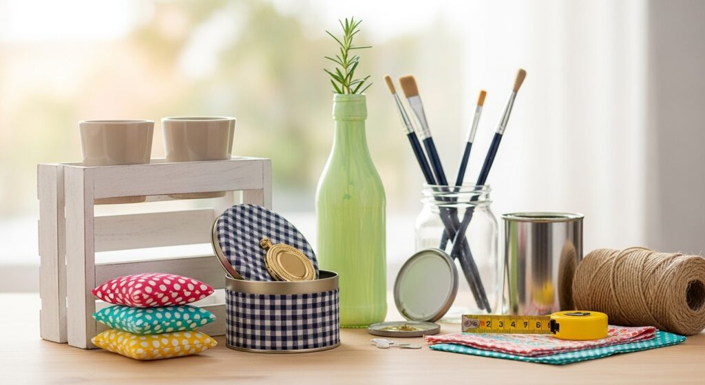 "Decoração barata é possível! Veja 15 ideias práticas para transformar sua casa gastando pouco. Aprenda a pintar e criar com as próprias mãos."