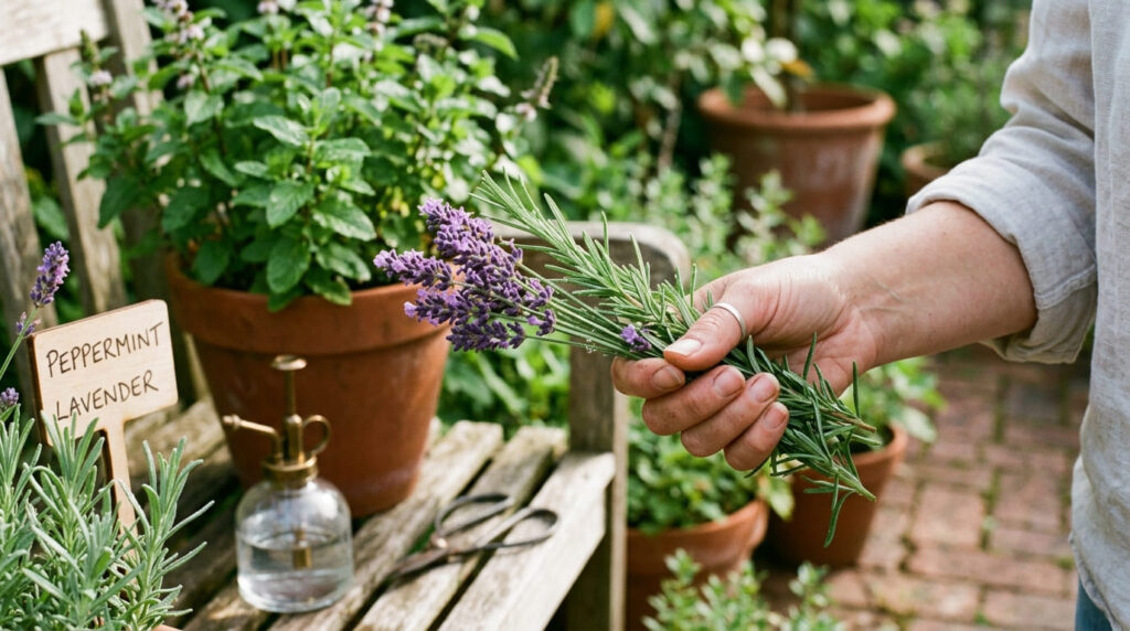 Descubra o paisagismo funcional com lavanda, hortelã e alecrim. Plantas que afastam ratos, perfumam a casa: Crie um lar seguro e cheiroso hoje!