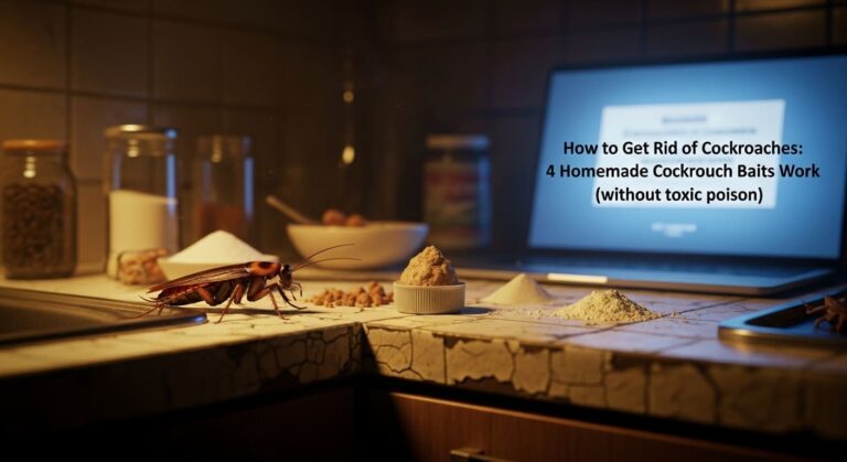 "Como acabar com baratas usando iscas caseiras e baratas. Receitas com ácido bórico e bicarbonato que funcionam sem veneno tóxico. Agora!