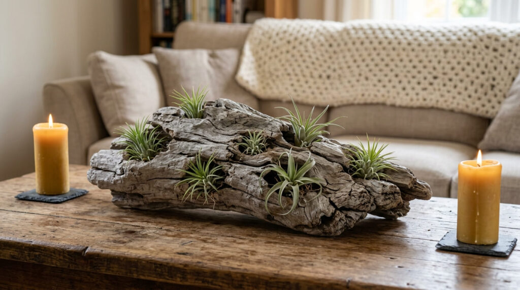 Descubra como criar uma parede viva com Tillandsias (plantas aéreas). 7 ideias criativas de decoração e passo a passo DIY para sua casa.