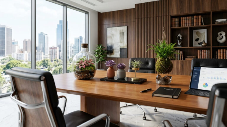 Tabletop Garden: Mini Jardins de Mesa para Home Office e Decoração 1 Aprenda a criar tabletop gardens (mini jardins de mesa) para home office. Conheça 6 ideias, passo a passo, para plantar e lucrar com presentes..