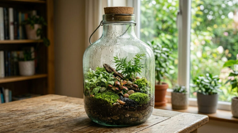 Aprenda a fazer terrários gigantes em garrafas de vidro: passo a passo, materiais, e como lucrar com mini paisagens fáceis de vender!