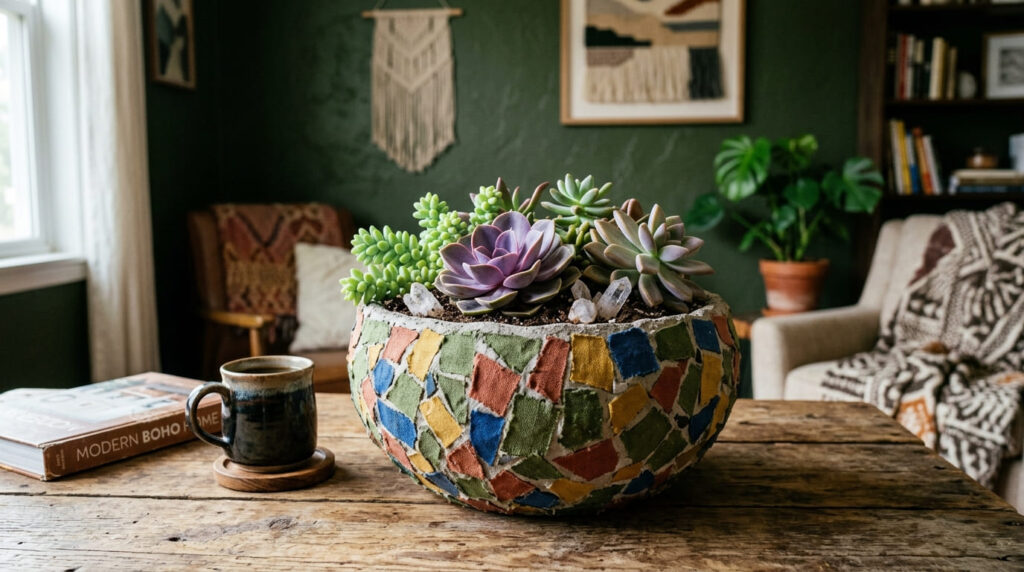 Aprenda a fazer 5 vasos de decoração com toalha velha e cimento. Passo a passo detalhado, materiais e dicas para vender e lucrar.