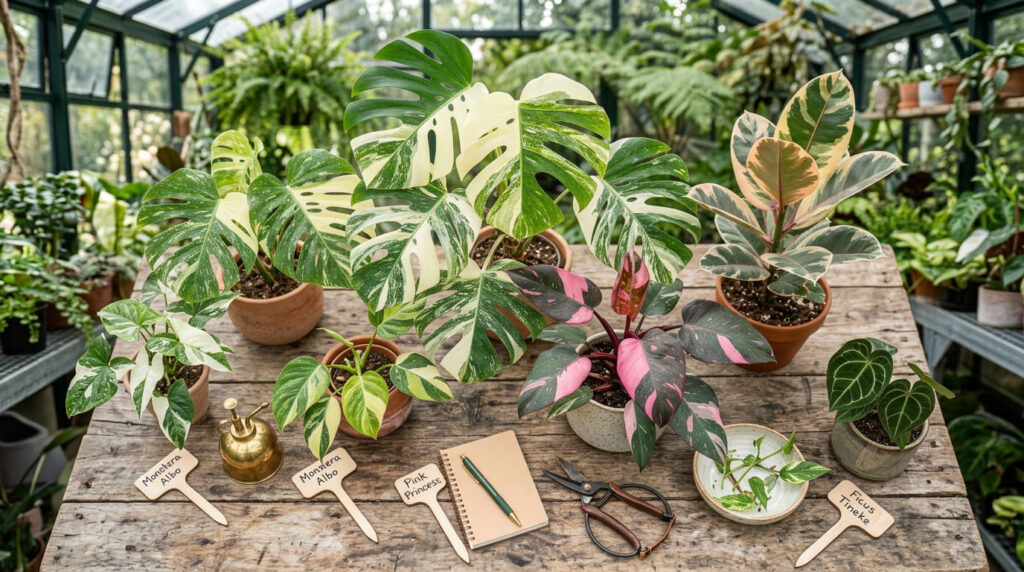 "Descubra as 10 plantas variegatas mais cobiçadas de 2026! Confira dicas de cultivo, preços e segredos para ter folhagens exclusivas em casa"