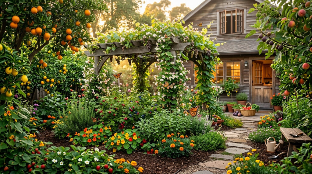 Food forest em casa: A maioria das plantas em uma food forest é comestível, medicinal ou ornamental plantada para às necessidades humanas...