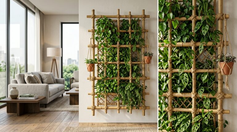Aprenda mais sobre Jardim Vertical com Bambu: 9 Treliças DIY para Varandas e Quintais Pequenos. Transforme ideias em projetos reais...