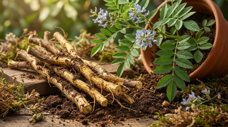 Alcaçuz: guia completo de cultivo no Brasil, benefícios à saúde, contraindicações importantes e o que diz a ANVISA sobre essa raiz medicinal.